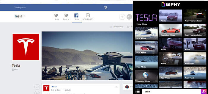 Giphy chrome extension for social media manager marketer freelancer