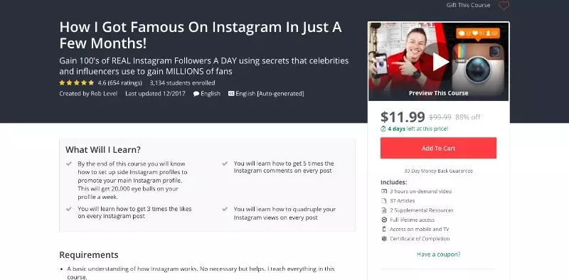 how i got famous on instagram in just a few months - instagram marketing 2019 a step by step to 10 000 followers udemy