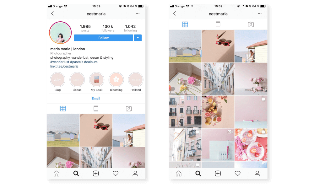 social media for photographers maria marie instagram account