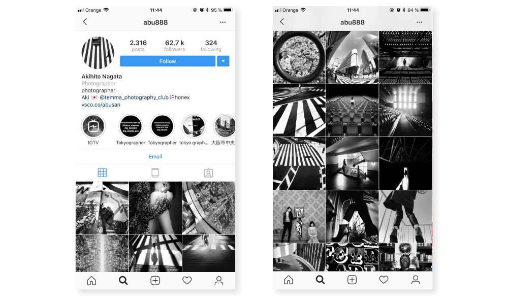 social media for photographers akihito nagara instagram account