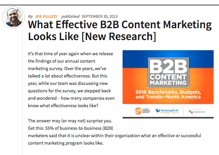 B2B content marketing