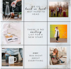 grid layout for instagram